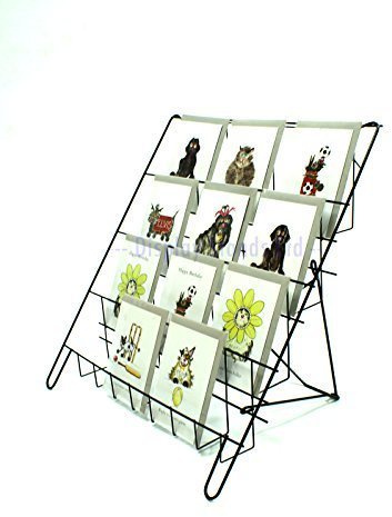 Small Counter Book, DVD, Card Stand in BLACK - Box of 5 - Shop Display (E8Bx5)