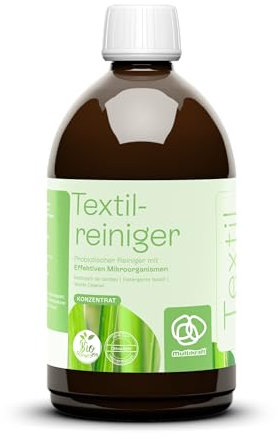 eMC Textilreiniger/Waschzusatz – Hochwirksamer Probiotischer Reiniger, entfernt Gerüche & Flecken, reduziert Waschmittel, ideal für Alle Textilarten, umweltschonend & ergiebig, 500ml
