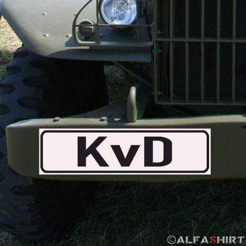 Copytec Magnetschild/Magnet Schild - KVD Kraftfahrer vom Dienst für KFZ Fahrzeuge #A187