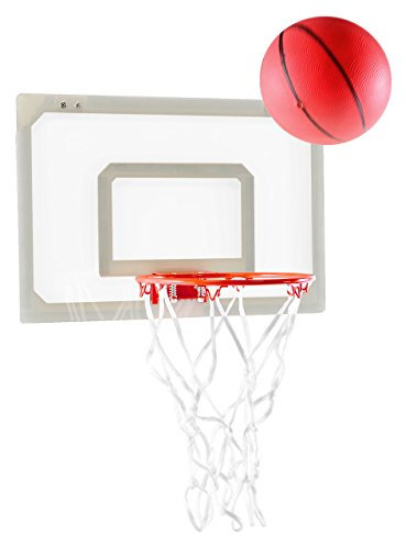 Mini Basketballkorb für Tür oder Wand – ca. 45 x 30,5 cm – inkl. Ball & Pumpe – für Kinder & Büro – aus Acryl – Spaß für Zuhause & Arbeit