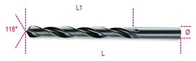 Beta 004100376-410As 9/64-Brocas Corta Acero Hss Cilin.