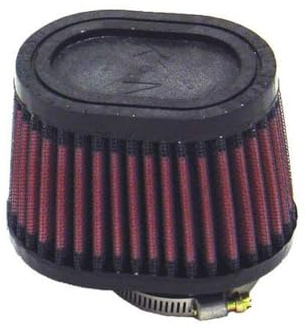 K&N RU-2450 KFZ und Motorrad Gummi Universalluftfilter, Rot | 44mm Versetzter Flansch, 102mm Untendurchmesser, 89mm Obendurchmesser, 70mm Höhe (RU-2450)