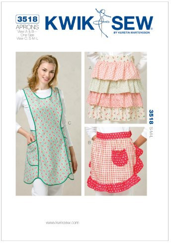 KWIK SEW Schnittmuster 3518 Schürze S-M-L
