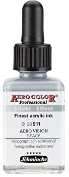Schmincke - AERO COLOR® Professional - finest-fluid, high-color acrylic paint for acrylic painting, airbrush, mixed media, acrylic ink, AERO VISION space - 28 ml