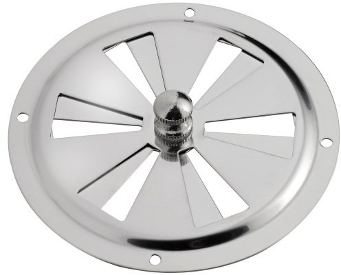 Osculati Lüftungsgitter, rund VA-Stahl +Fliegengitter 102mm