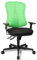 Topstar HE20PBC05 Head Point SY P4, ergonomischer Bürostuhl, Schreibtischstuhl, Muldensitz, inkl. Armlehnen, Netzrücken, Stoffbezug grün