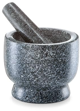 Zeller 24500 Mörser und Stößel Set, Granit, anthrazit