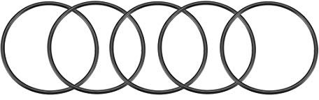 sourcing map 5 Stück O-Ringe 55mm AD 53mm ID 2,5mm Breite Nitrilkautschuk O-Ring Metrische Dichtungsringe Gummiringe