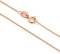 jewellerybox Rose Gold Dipped Sterling Silver Fine Diamond Cut 16 Inch Chain