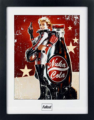 GB eye Ltd, Fallout 4, Nuka Cola, Stampa Incorniciata, (40x30cm), Legno ingegnerizzato, Vario, 30 x 40 cm
