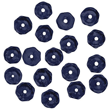 Rayher Schliffperle, Glas, 3 mm ø, onyx irisierend, Dose 100 Stück, Perlen zum Auffädeln, Glasperlen klein, Rocailles Glas, Perlen aus geschliffenem Glas, 14202850