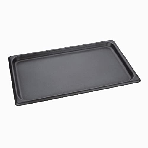 Vogue 13110 Gastronorm Non-Stick Baking Sheet 530X325X26mm Microwave Parchment Mat, Black