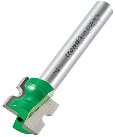 Trend Staff Bead Router Cutter, 1/4 Inch Shank, 2mm Radius, TCT | Ideal For Accurate Staff Bead Profiles With 13.5mm Cut Diameter And Tungsten Carbide Tipped Edges, C067X1/4TC