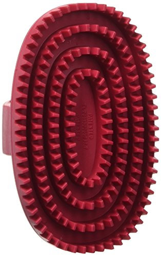 LeSalon Essentials Gummistriegel mit 3 Zahnkränzen oval, für Hunde, 1 Stück (1er Pack)