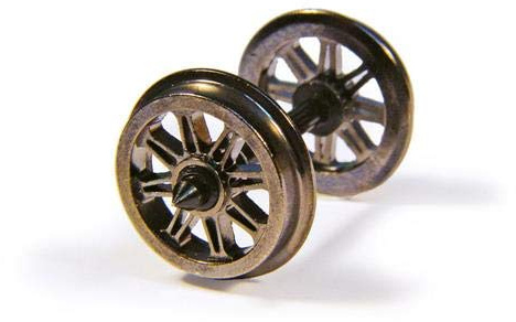 METAL SPLIT SPOKE WAGON WHEELS (X10)