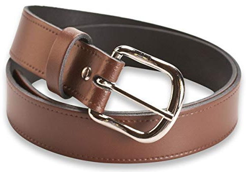 Hawkdale Leather Belt Men 1.25 Inch - Black, Brown Suit Trouser - Made In The UK # 804-400 [Brown] [Medium - 32 - 36 (80-90 cm)]