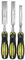 Dekton 3 Piece Chisel Set-heat Treated And Hardened Carbon Steel Blades| Striking Caps| Ergonomic Anti Slip Grips| Durable Construction For Long-lasting Use| Versatile Tool Kit For Fine Detailing