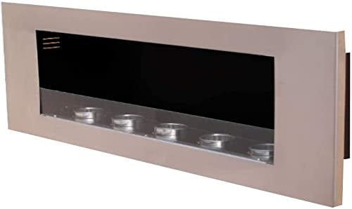 Kaminbau Mierzwa Bio Ethanol und Gel Kamin Wandkamin Daniel Royal - Edelstahl