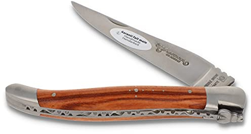 Laguiole en Aubrac Taschenmesser 12 cm L0212ROIF Griffschalen Rosenholz, Klinge und Backen matt