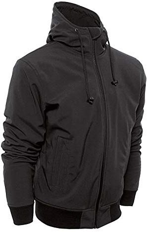 Bores Unisex 020-00094xl Bores Safety 2 Softshell Hoodie wasserabweisend rei fest Gr e 4XL, Schwarz, 4XL EU