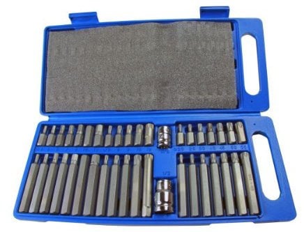 US Pro 40PC Lot de/SPLINE et hexagonales Bit Torx