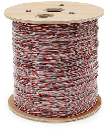 Waytex 36530-Giarrettiera telefonico a 2 fili 1000 m, colore: rosso/bianco