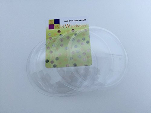 Small Round Deep Transparent Plastic Domes for Shaker Cards