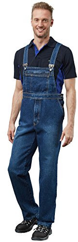 Pionier 430-52 Jeans Latzhose Denim stone washed, Blau, Größe 52