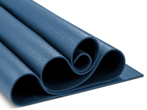 Yoga-Mad Women's Warrior ll Yoga Mat - Dark Blue, 4 mm