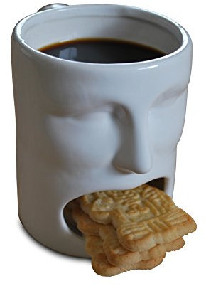 Die originelle Kaffeetasse mit Keksfach aus Porzellan Marke FUNICE