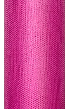 partydeco Tüll auf der Rolle Magenta 30 cm breit x 9 m lang Tischläufer Stoff
