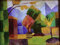 Kunstdruck/Poster: August Macke Garten am Thuner See - hochwertiger Druck, Bild, Kunstposter, 100x75 cm