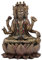 Ebros Gift hinduistischen Gottheit Obersten Brahma auf eine Fleur de Lotus.