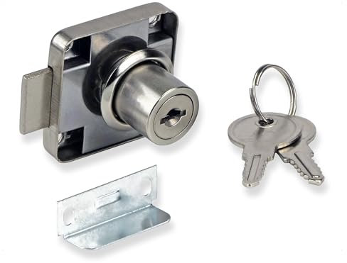 5 X Mprofi MT® Schrankschloss-Möbelschloss-Aufschraubschloss-Schrankschloss Mit Schlüssel-Möbelschloss Mit Schlüsse-Riegelschloß-Schubladenschloss-Möbelschlösser-B/5