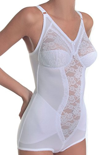 Sassa Damen BH Hosen-Korselett, Weiß, 85C (Herstellergröße:85C)