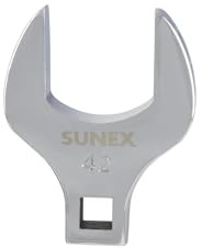 Sunex 97442A 1/2 Drive 42 mm Fully Polished Jumbo Straight Crowfoot Wrench