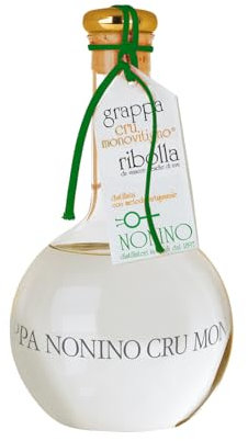Distillerie Nonino, Grappa Nonino Cru Monovitigno Ribolla Gialla Selezione Friuli, imbottigliamento manuale in ampolle soffiate a mano volante da 500 ml