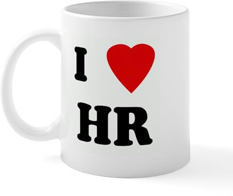 CafePress I Love HR Mug 11 oz (325 ml) Ceramic Coffee Mug