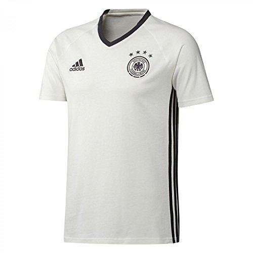 adidas Herren Kurzarm T-Shirt UEFA Euro 2016 DFB Staff, Off White, S