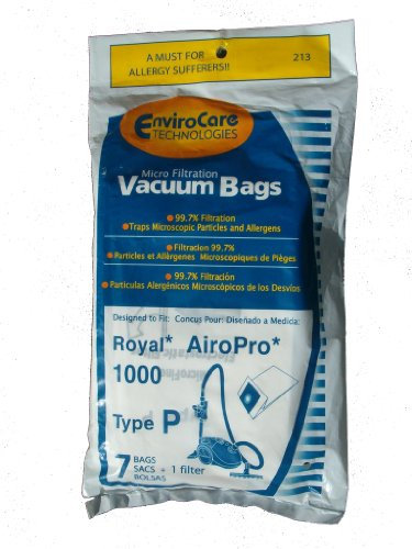 14 Royal type P Allergy Aspirateur Sacs, Airpro RY Bidon de 1000, aspirateurs, 3-ry1100–001