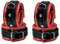 Bondage Set Qualitäts Leder Fesselset Handfesseln Fußfesseln gepolstert rot schwarz