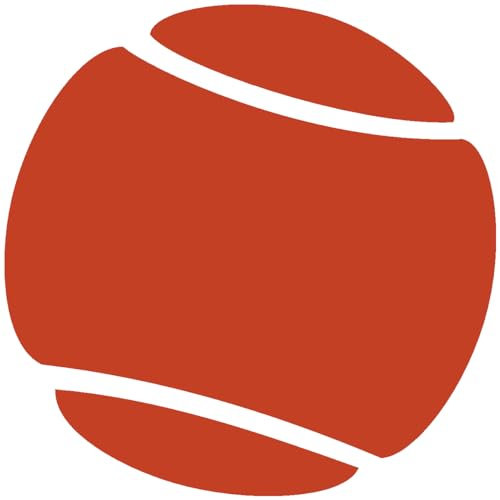 Samunshi® Autoaufkleber Tennisball Aufkleber 50 x 50cm kupfermetalleffekt