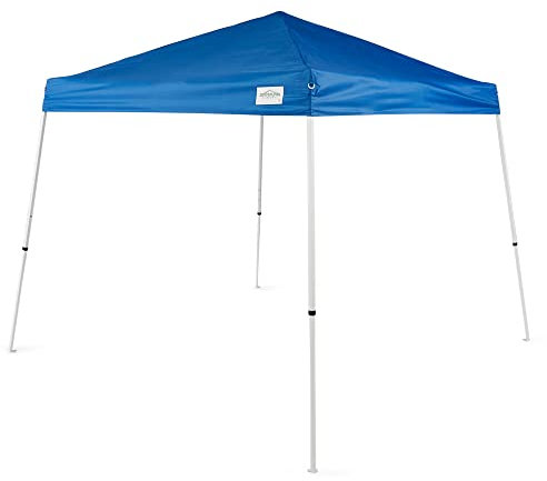 Caravan Canopy Pop-Up Tent V Series 2 12 x 12 ft Slanted Leg Instant Shade, Blue