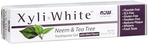 NOW Dentifrice Gel, Neem et Arbre à Thé, 181 g