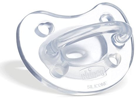 Chicco PhysioForma Ciuccio in Silicone 16-36 Mesi, 1 Pezzo - Gommotto Morbido e Delicato, Supporta la Respirazione Fisiologica e Favorisce il Corretto Sviluppo della Bocca, Trasparente