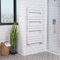 Warmehaus Designer Minimalist Bathroom Flat Panel Heated Towel Rail Radiator Ladder Rad 1200 x 600 mm - White