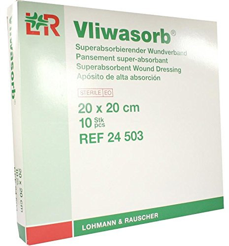 VLIWASORB superabsorb.Saugkomp.steril 20x20 cm 10 St