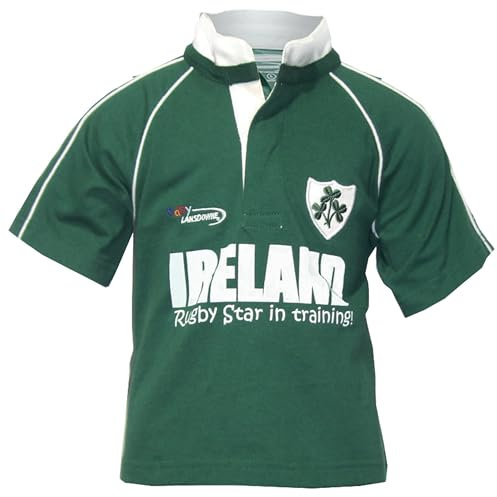 Rugby Star Baby Rugby Shirt, Grün, 6-12 Monate