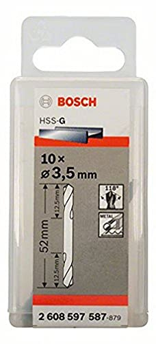 Bosch Pro Doppelendbohrer HSS-G geschliffen (10 Stück, Ø 3,5 mm)