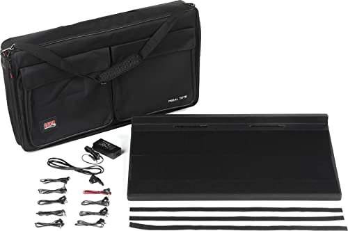 Gator Frameworks GPT-PRO-PWR-UK Wood Pedal Board/Black Carry Bag